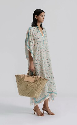 BY MALINA MOLLIE PRINTED MAXI KAFTAN NWT SZ M/L