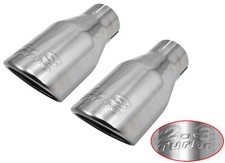 2015-2017 Mustang 2.3 Turbo Logo Polished 4.5 Exhaust Tips Roush 421837