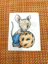 RARE VINTAGE SCRATCH SNIFF STICKER IF YOU GIVE A MOUSE A COOKIE STRONG SMELL
