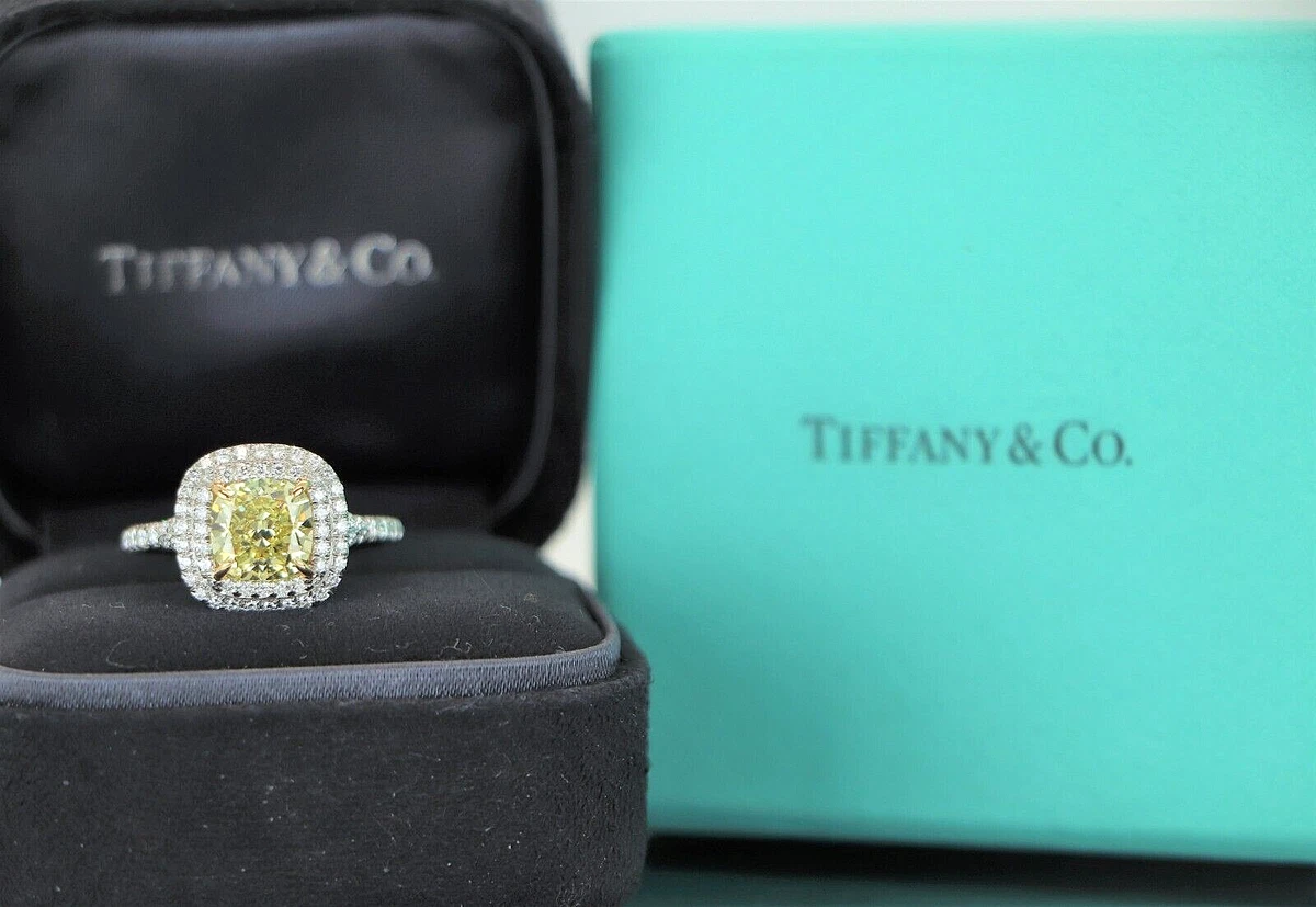 Tiffany & Co. Diamond Solitaire Engagement Ring Platinum 2.35ct H/VVS2 GIA