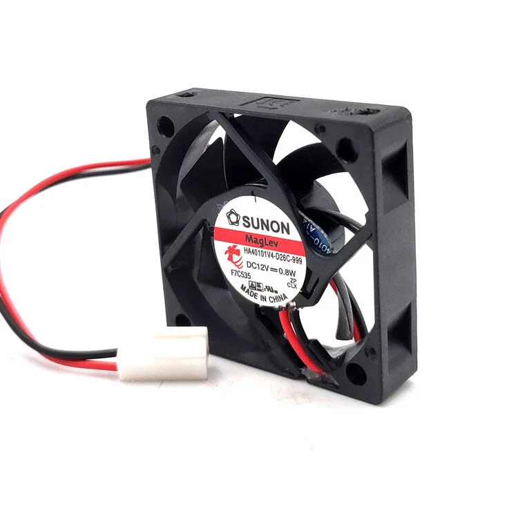 1PCS SUNON HA40101V4-D26C-999 Cooling Fan 12V 0.8W 0.06A 40*40*10MM 4CM 2Pin - Image 2 of 3