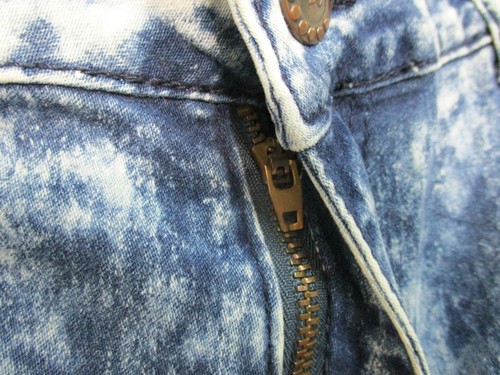 AQ American Quality Jeans 18 Girls Youth Size Blue Denim Scid Wash Tapered Teens - Picture 3 of 12