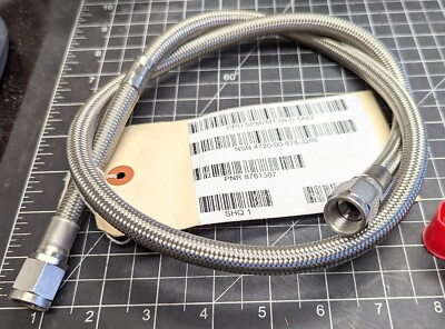 #ad #ad 38” Braided 3 8” Hose With #4 JIC 37° Female Swivel Fittings 1500 PSI B2F $22.50