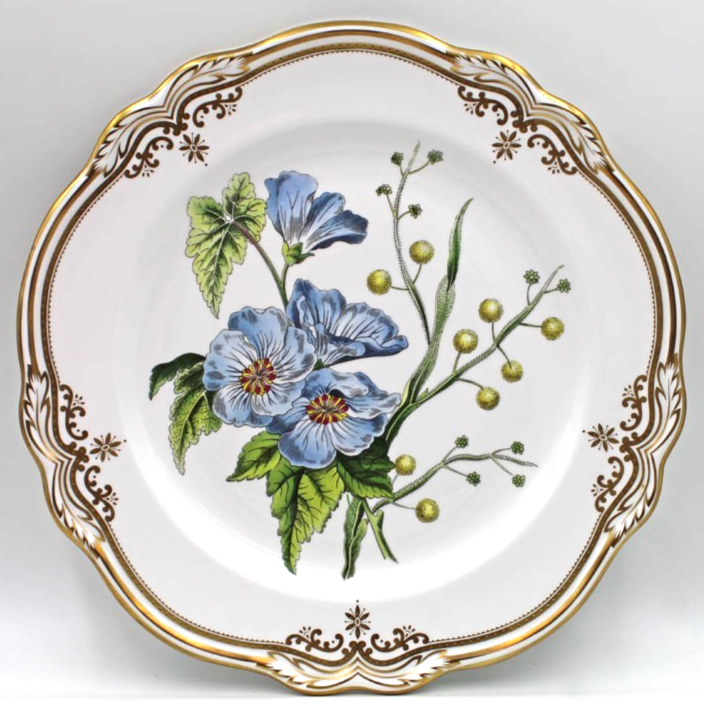 Spode Stafford Flowers 12 1/4” Round Chop Platter ENGLAND Sida | eBay