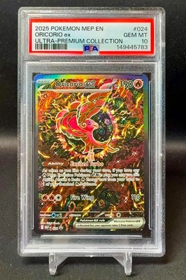 🌈 **PSA 10** 2025 POKEMON MEP EN-ME BLACK STAR PROMO #024 ORICORIO EX