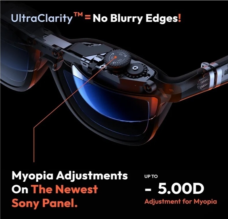 VITURE Pro XR/AR Glasses - 135" - 120 Hz Full HD Ultra Clarity Display