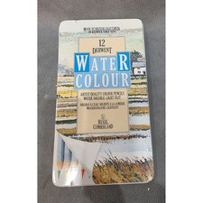 Rexel Cumberland Derwent Water Colour Pencils 12 Piece Set Vintage Tin Unopened