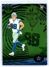Luke Schoonmaker 2023 Panini Illusions Emerald Green #30 RC Cowboys