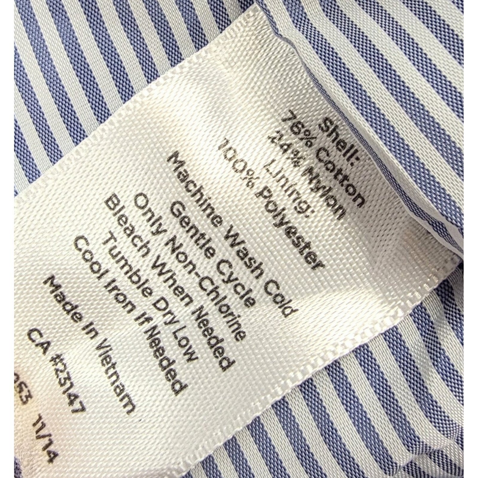 Talbots Blue Two Button Front Closure Patch Pocke… - image 5