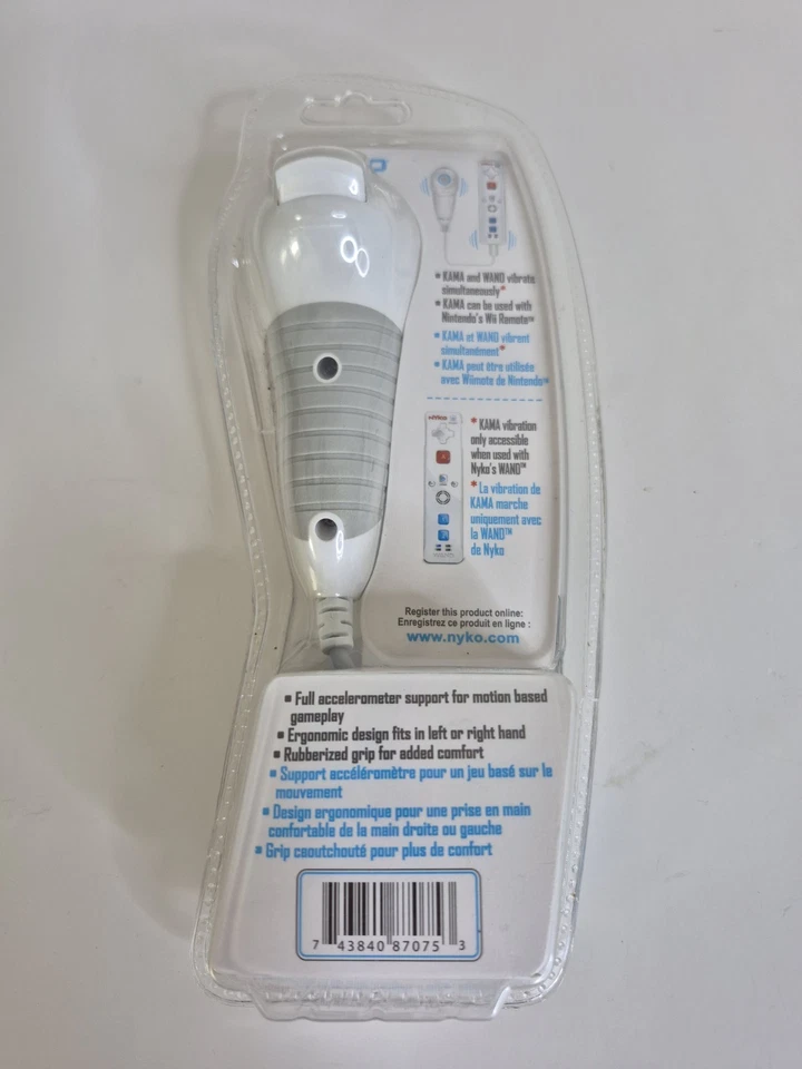 Nyko Kama Wired Nunchuck Controller for Wii #87075-A50  4ft- White - NEW/SEALED - Image 4 of 4