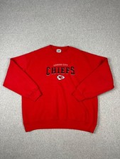 Vintage Kansas City Chiefs Sweatshirt Mens XL Red Lee Sport 90s Embroidered