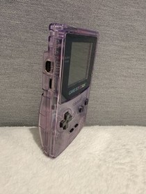 Nintendo Gameboy Color CGB001 Atomic Purple Handheld Console Parts/Repair +Extra