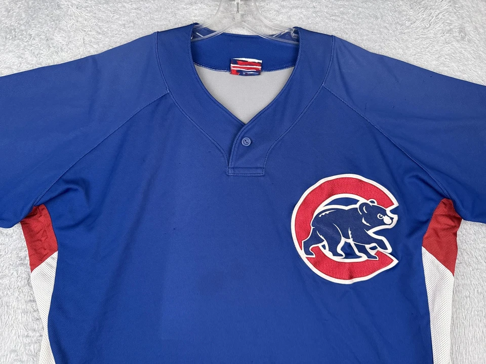Chicago Cubs Shirt Mens XL Blue MLB Baseball Majestic Authentic Jersey Top - Image 4 of 4