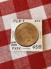 1928 - S Peace US Silver Dollar Coin, San Francisco Mint 90% Silver $1