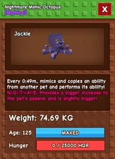 🔥Grow A Garden🔥 | 74KG+ Semi Titanic Nightmare Mimic Octopus | 50s Cooldown