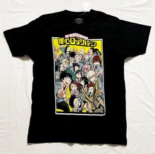 NWT My Hero Academia Men's Size L T-Shirt Anime Funimation Soft