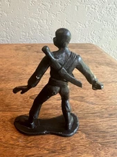 GREENBRIER INTERNATIONAL NINJA MARTIAL ART 3.75”PLASTIC FIGURE TOY BLACK