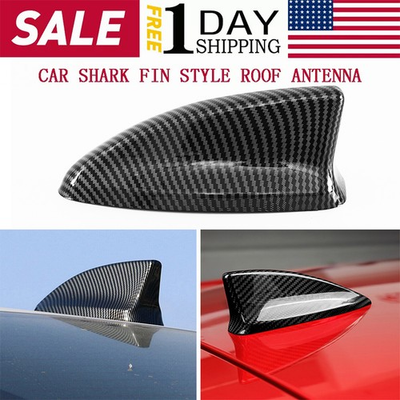 #ad #ad Carbon Style Shark Fin Antenna Decorative Cover Trim for Honda Civic 11th 2022 * $12.95