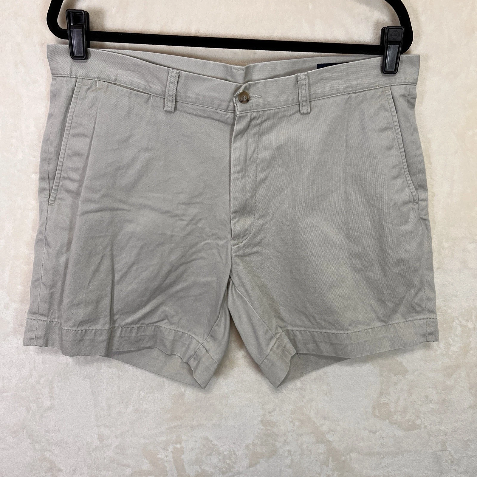 Polo Ralph Lauren Classic Fit Chino Shorts Mens 35 Beige Preppy