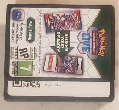 Pikachu V Box Pokemon TCG Live x1 Code Card Delivery via Ebay Message