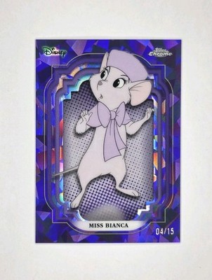 2024 Topps Chrome Disney Sapphire - Miss Bianca Purple 4/15 (39) The Rescuers