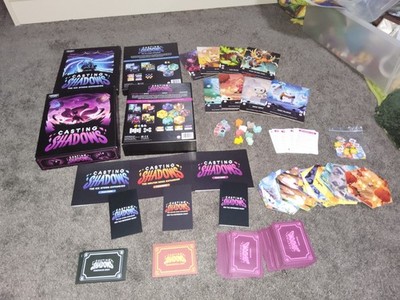 Casting Shadows Kickstarter  Game Pledge + Ice Storm Moltern Rock Expansion