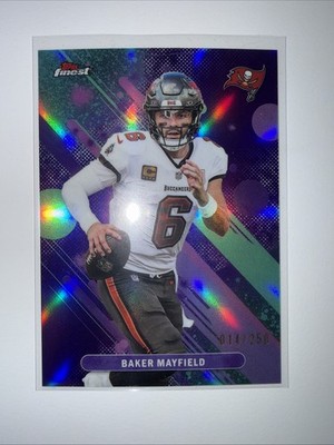 2025 NFL Topps Finest - Purple Refractor /250 - Baker Mayfield #66