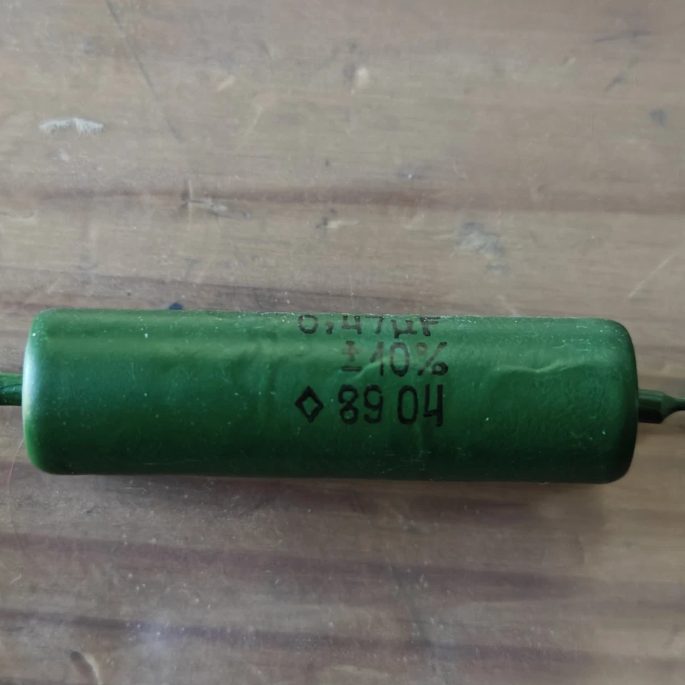 NOS Soviet Russian K42Y-2 Paper in oil PIO Cap Capacitor 0.47uF For Radio Amps - Image 3 of 4