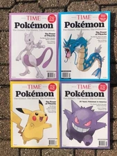 TIME MAGAZINE POKEMON 2025 SET OF 4 SPECIAL FREE SHIPPING pokémon game 