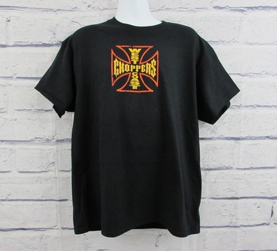 West Coast Choppers Cobra Graphic Logo/ Men's Crew Neck Black T