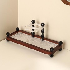 Electric Toothbrush Holder Toothpaste Organizer for Hotel Countertop Counter