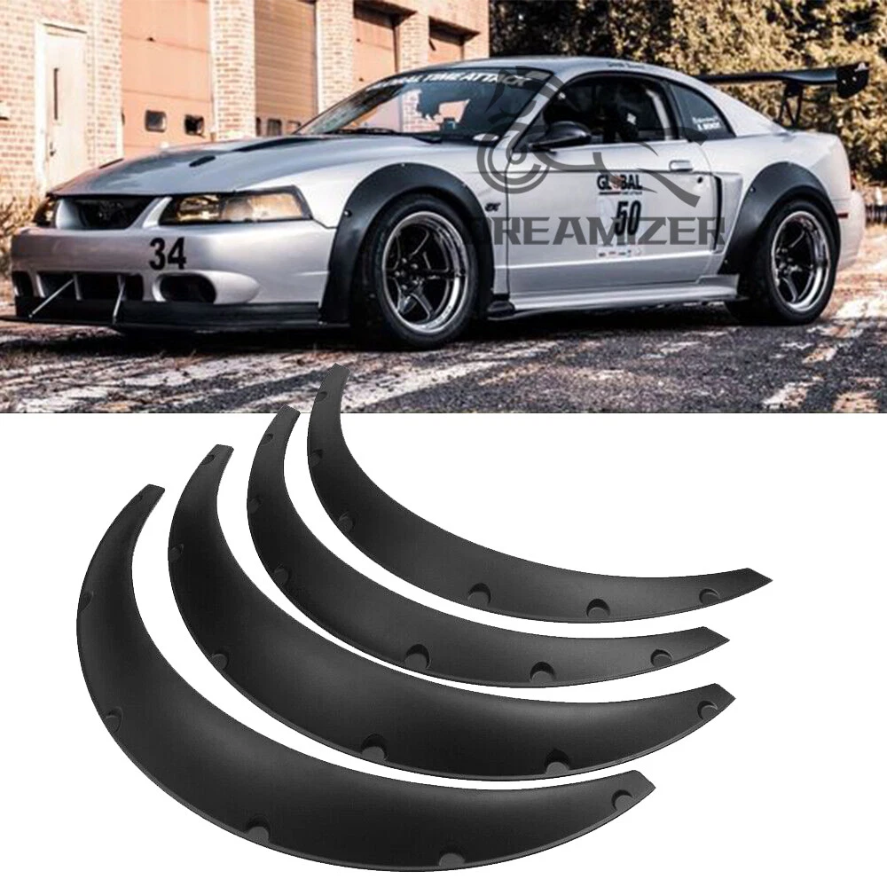 Flexible Car Fender Flares Extra Wide Body Wheel Arches For Ford