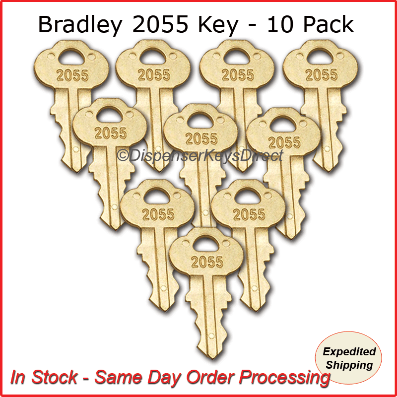 Bradley 2055 Dispenser Key (10/pk.) eBay