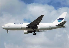 Postcard Airline KRAS AIR B767-266ER EI-GBA CC7.