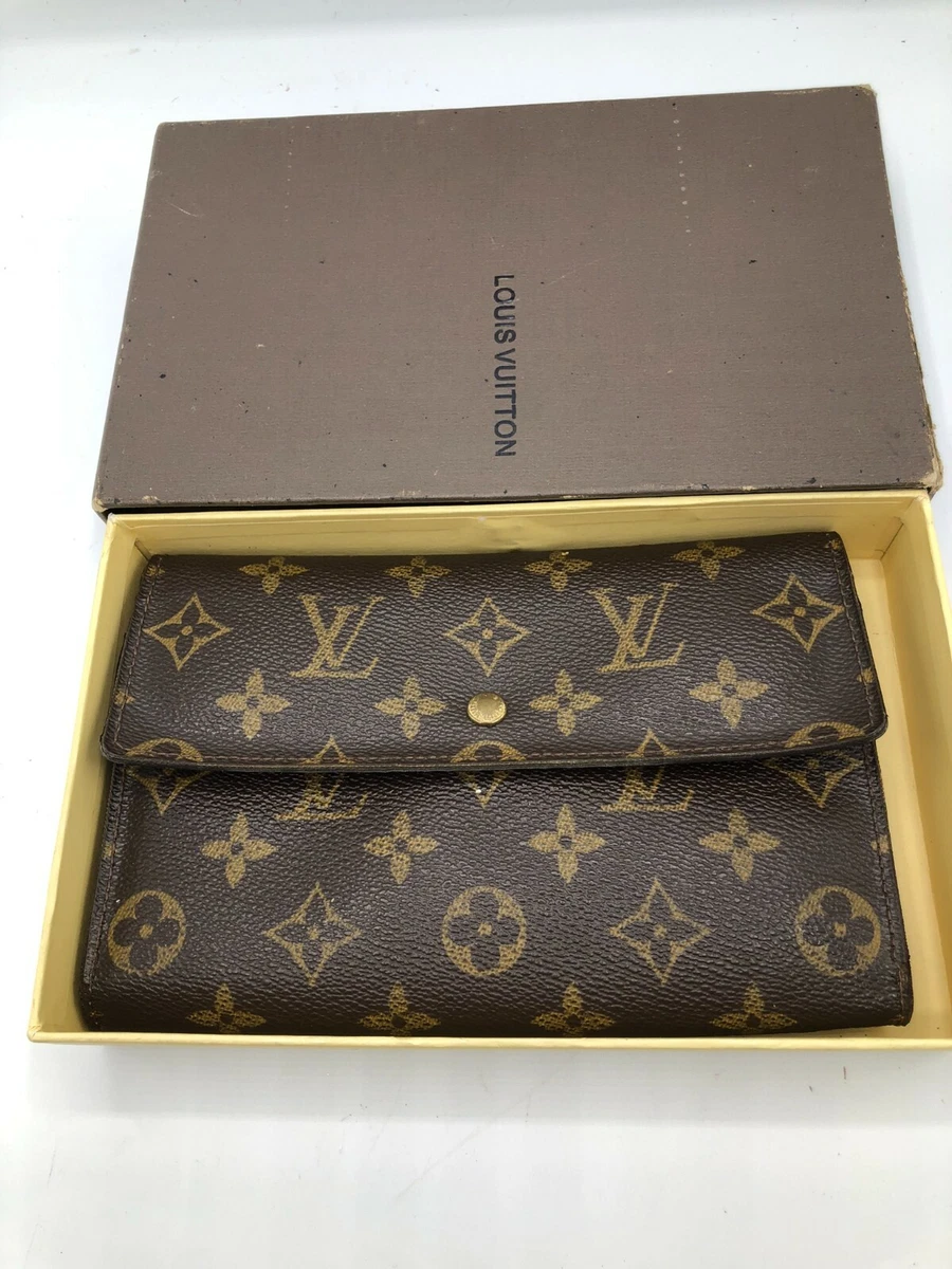 LV Large Wallet | Upcycled Designer Tri-Fold Slim Wallet