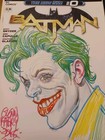 Glenn Fabry The JOKER original art COLORED SKETCH AUTOGRAPH SIGNED ART BATMAN 0  — photo 1