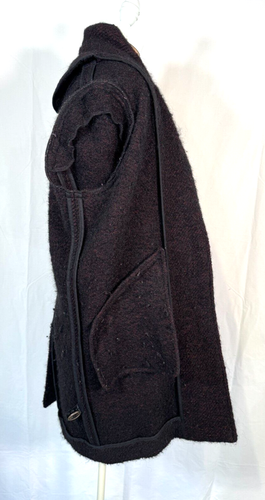 $750 Isabel Marant Etoile Dante Boucle Brown Wool Alpaca Blend Coat Jacket Sz S - Picture 11 of 21