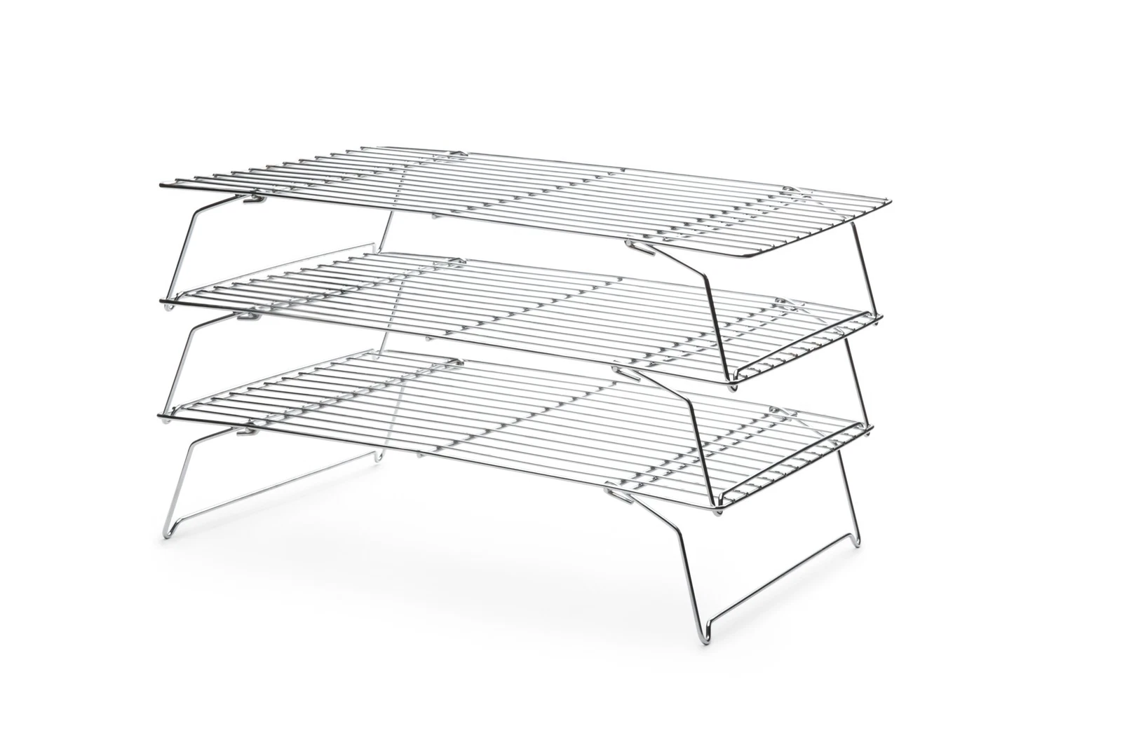 4698 Stackable Cooling Rack Set Chrome 3-Piece
