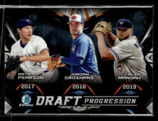 2019 Bowman Draft Nate Pearson / Groshans / Alek Manoah Progression card