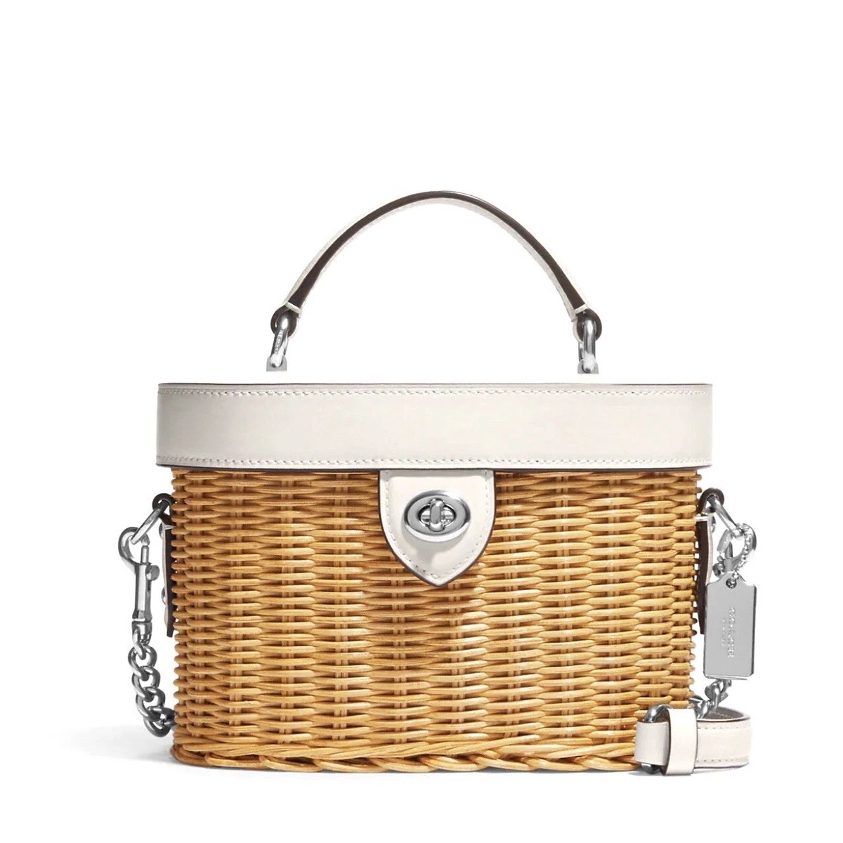 Coach willis top handle 18 wicker hotsell