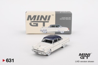 Mini GT 1/64 #631 # Lincoln Capri 1954 Arctic White | eBay