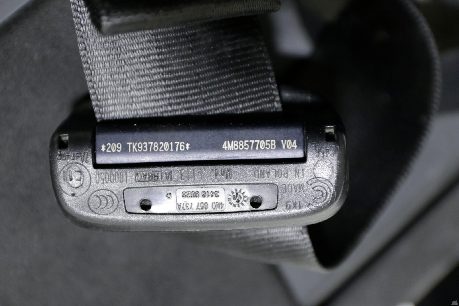 Lamborghini Urus Left Side B-Pillar Trim and Seatbelt Assembly 2019 - 2023 OEM