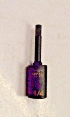 Armstrong 20-458 1/2'' Drive 1/4'' Impact Hex Bit Socket USA