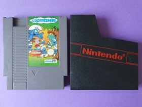 LES SCHTROUMPFS / Nintendo NES PAL B FAH / Infogrames + BOITIER PROTECTION