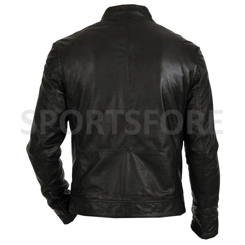 New Genuine Top Quality Waterproof Windproof Men Leather Jacket - Image 2 of 4