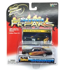 Johnny Lightning Street Freaks 1970 70 Amc Rebel Machine Black With Flames 164 Johnny Lightning Street Freaks 1970 70 Amc Rebel Machine Black With Flames 164
