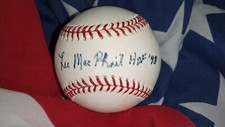 LEE MACPHAIL HOF 1998 SIGNED AUTOGRAPHED ROMLB (selig) BASEBALL auto ball