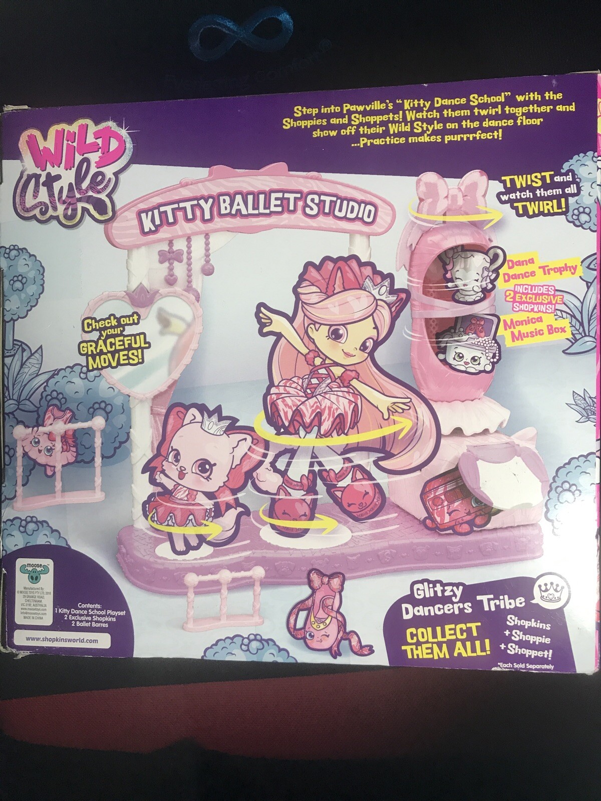 shopkins kitty ballet studio