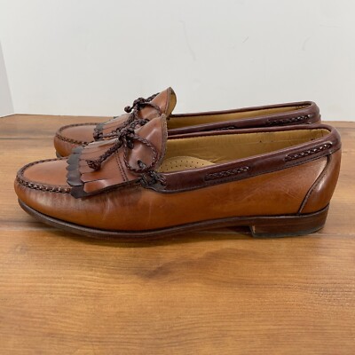 Allen Edmonds 9.5 D Woodstock Braided Double Kiltie Slip-On  display picture 3