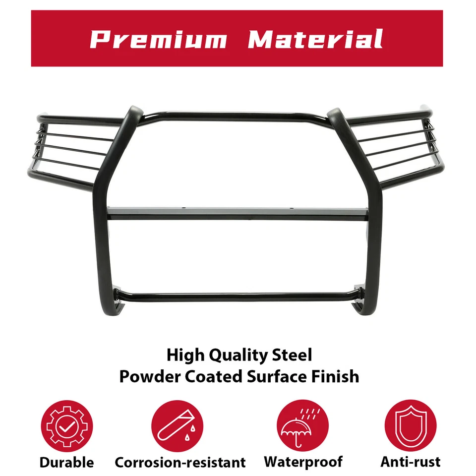 Fits Toyota Tacoma 2016-2023 Bumper Brush Grill Guard In Black Powder Coated Foto 2 de 4